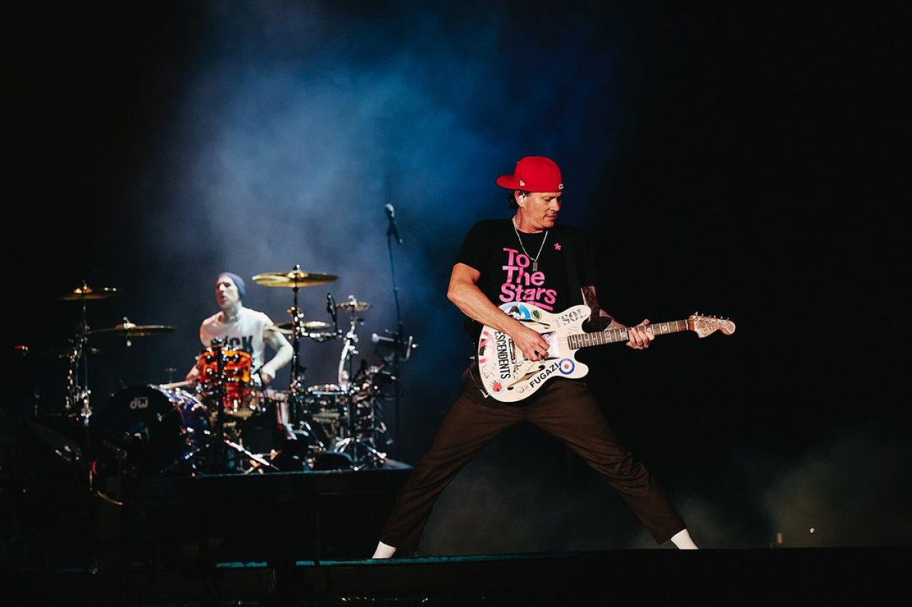 Blink 182 en Argentina. Foto: Instagram LollapaloozaAr.