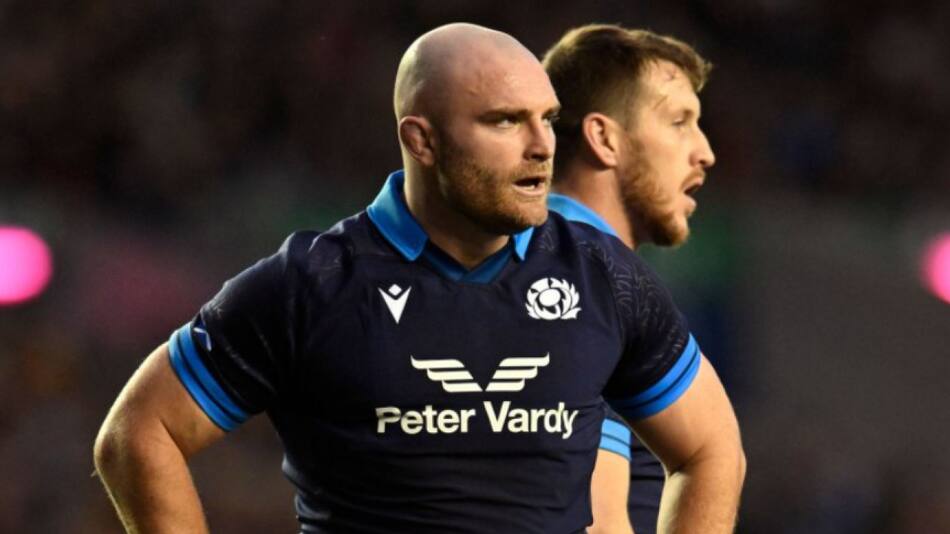 Dave Cherry, rugbier de la Selección de Escocia. Foto: NA.
