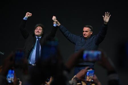 Javier Milei y Jair Bolsonaro. Foto: EFE