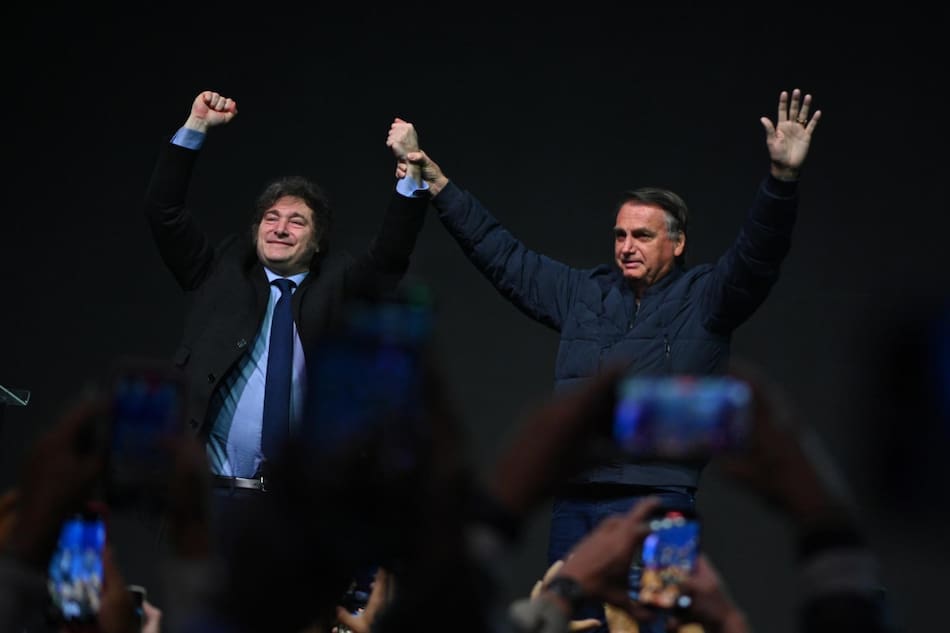 Javier Milei y Jair Bolsonaro. Foto: EFE