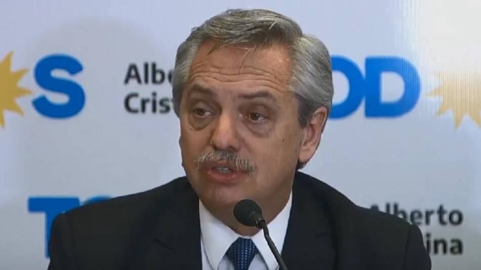 Conferencia de Alberto Fernández en Tucumán, Frente de Todos, Captura de YouTube