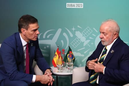 Pedro Sánchez y Lula da Silva en la COP28. Foto: EFE