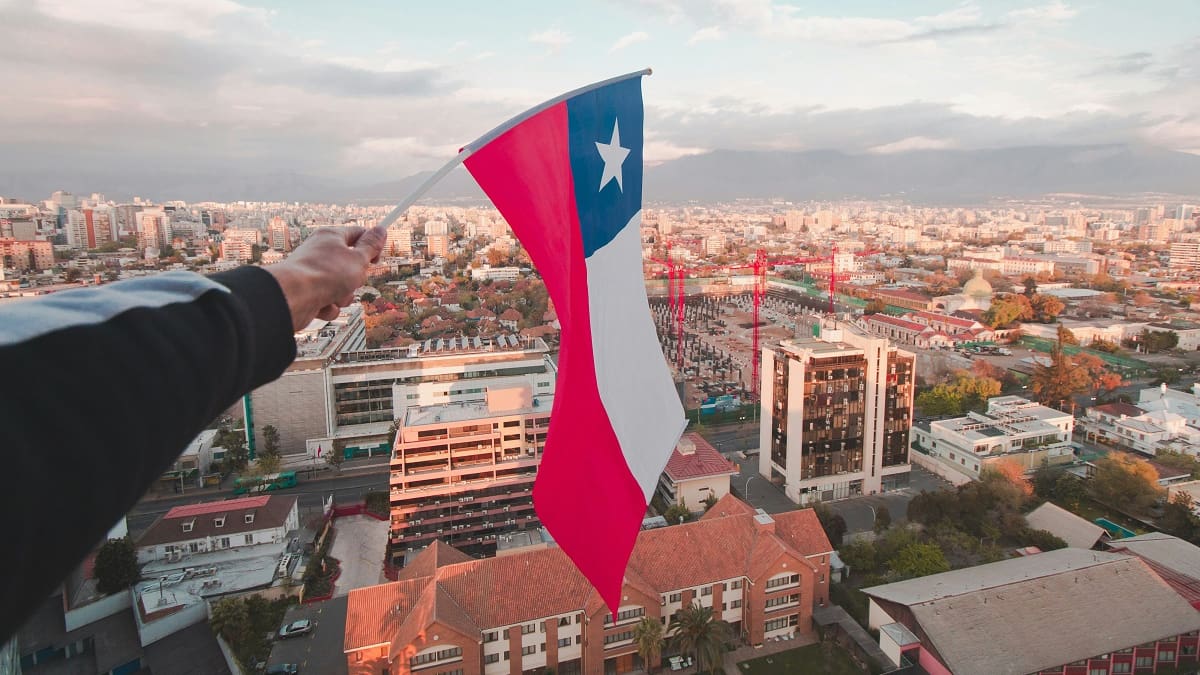 Bandera de Chile.