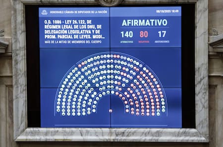 Votación en Diputados sobre la ley que limita el uso de los DNU.