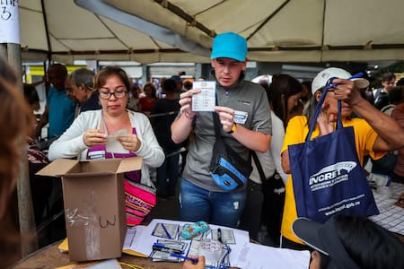 Elecciones primarias de la oposición de Venezuela. Foto: EFE.