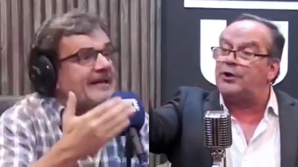 El conductor y el dirigente, ambos de Uruguay, discutieron en un programa de streaming.