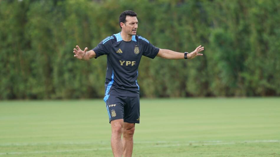 Lionel Scaloni; Selección Argentina. Foto: X @Argentina.