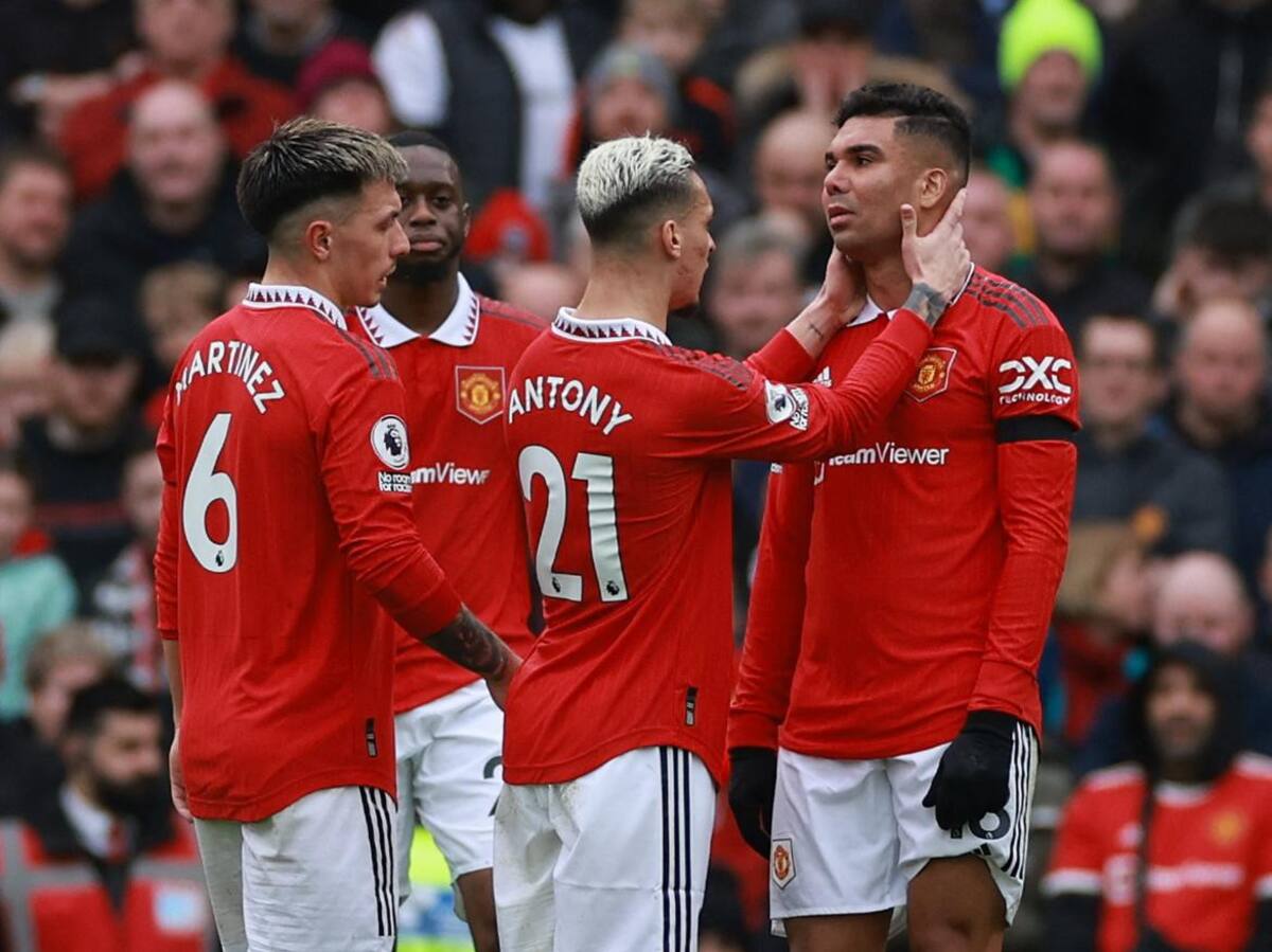 Casemiro; Manchester United vs. Southampton. Foto: Reuters.