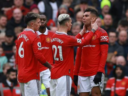 Casemiro; Manchester United vs. Southampton. Foto: Reuters.