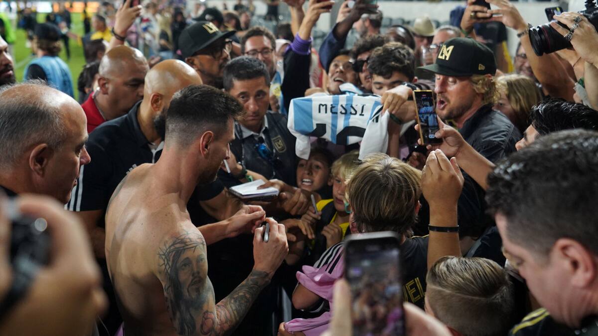 Furor por Lionel Messi. Foto: Reuters.