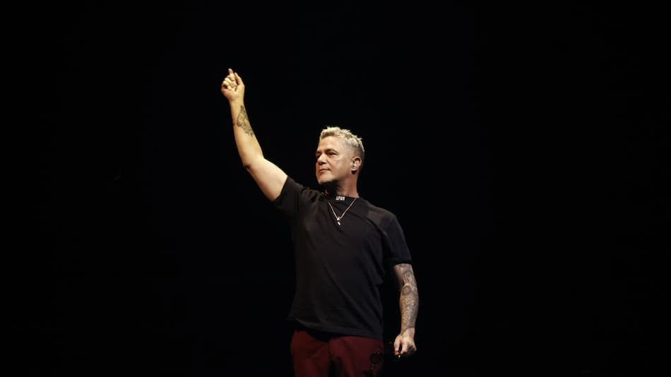 Alejandro Sanz en Pamplona. Foto: EFE.