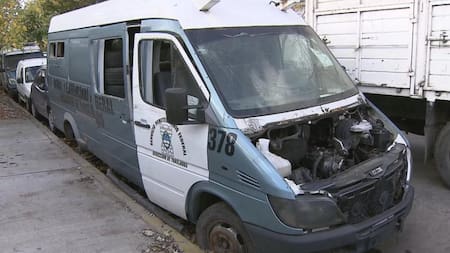 Traslado micro de presos - Servicio Penitenciario