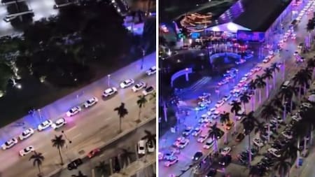 Disturbios en el Mall de Miami. Foto: captura de video.