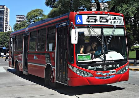 Colectivo de la línea 55.