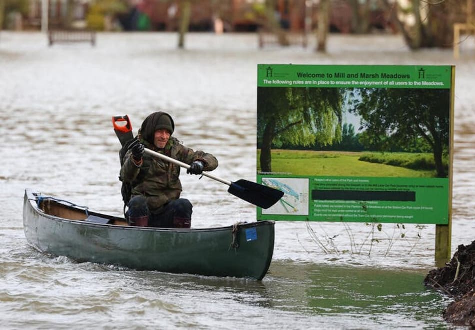 Tormenta Isha, Reino Unido. Foto: Reuters