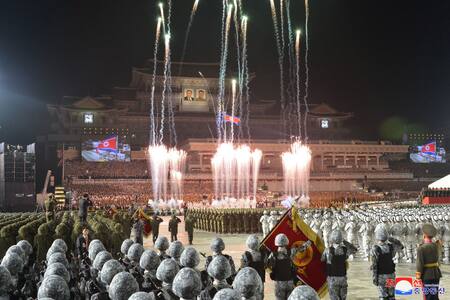Desfile militar de Corea del Norte. Foto: Reuters.