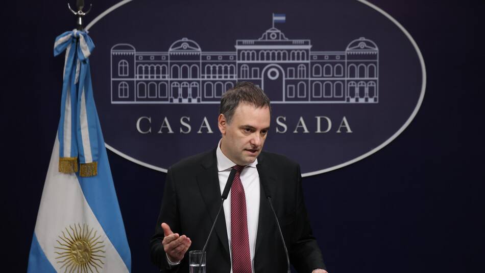 Manuel Adorni, vocero presidencial. Foto: Presidencia.