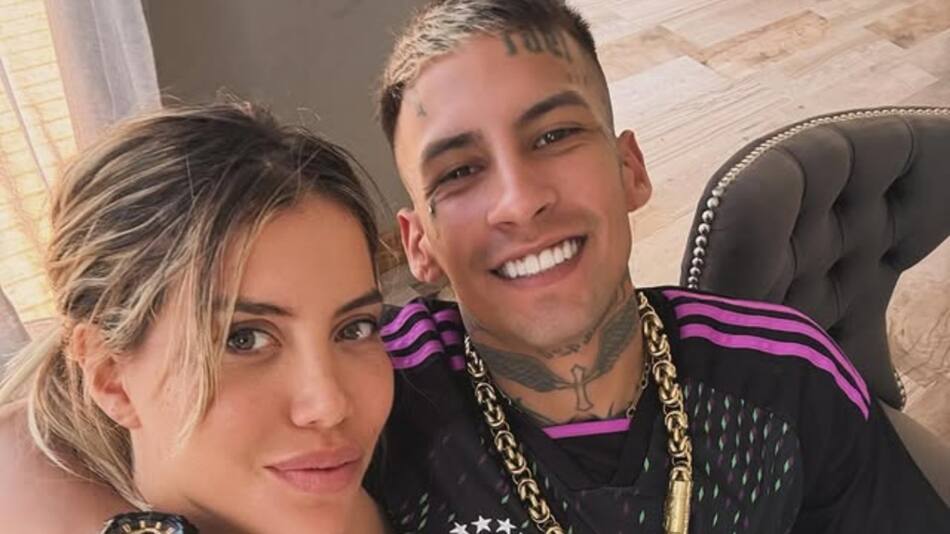Wanda Nara y L-Gante. Foto: Instagram/lgante_keloke