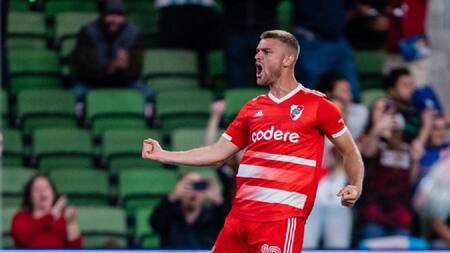 River Plate le ganó 1 a 0 a Rayados de Monterrey con un golazo de Lucas Beltrán. Foto: River Plate