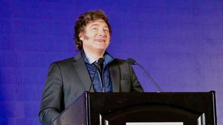 Javier Milei en el Congreso de Inversiones Inmobiliarias. Foto: Presidencia