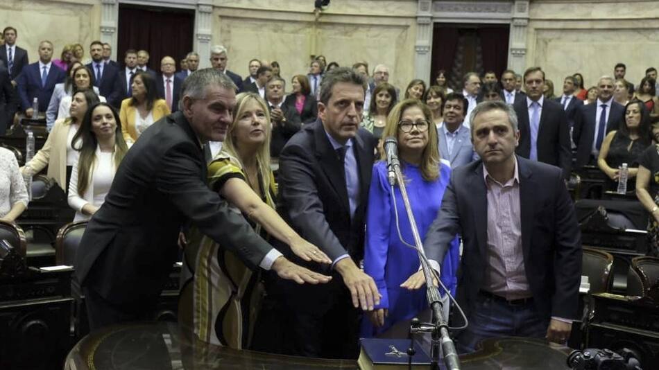 Sergio Massa asumió como Presidente de la Cámara de Diputados, NA