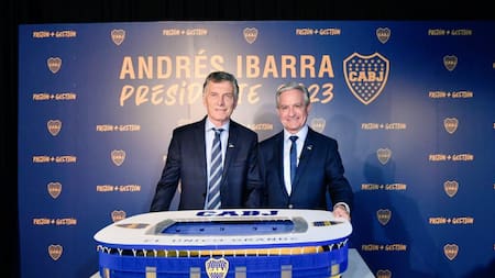 Mauricio Macri y Andrés Ibarra. Foto: NA,