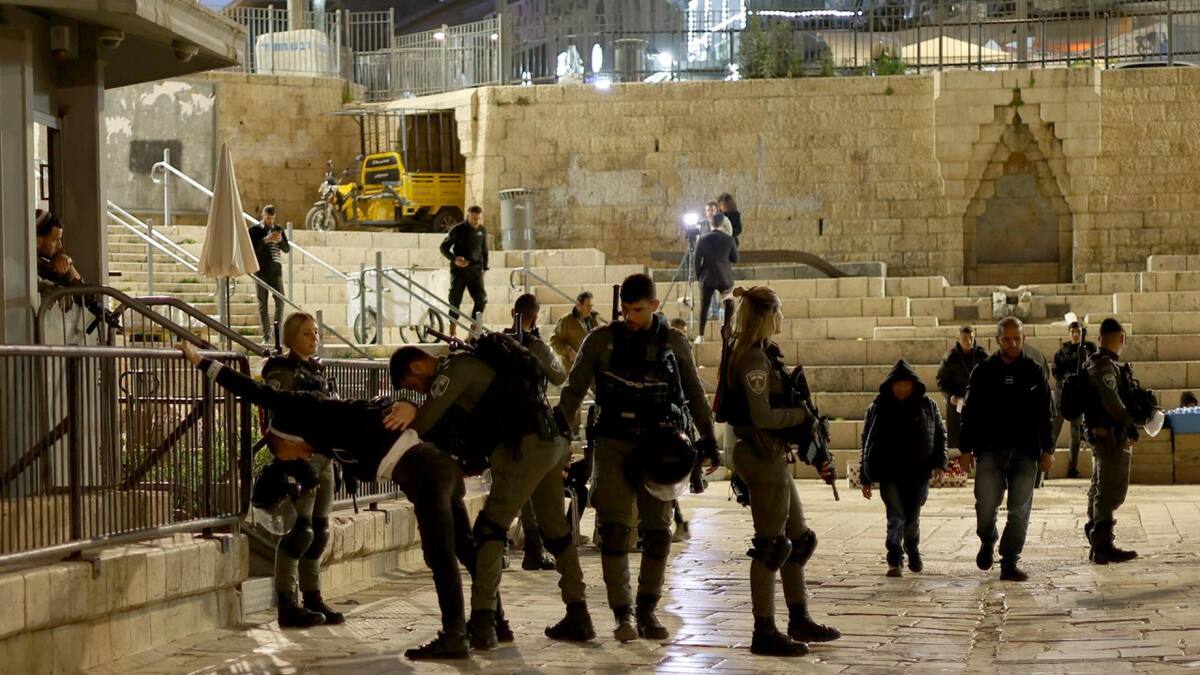 Policías israelíes en Jerusalén. Foto: EFE.