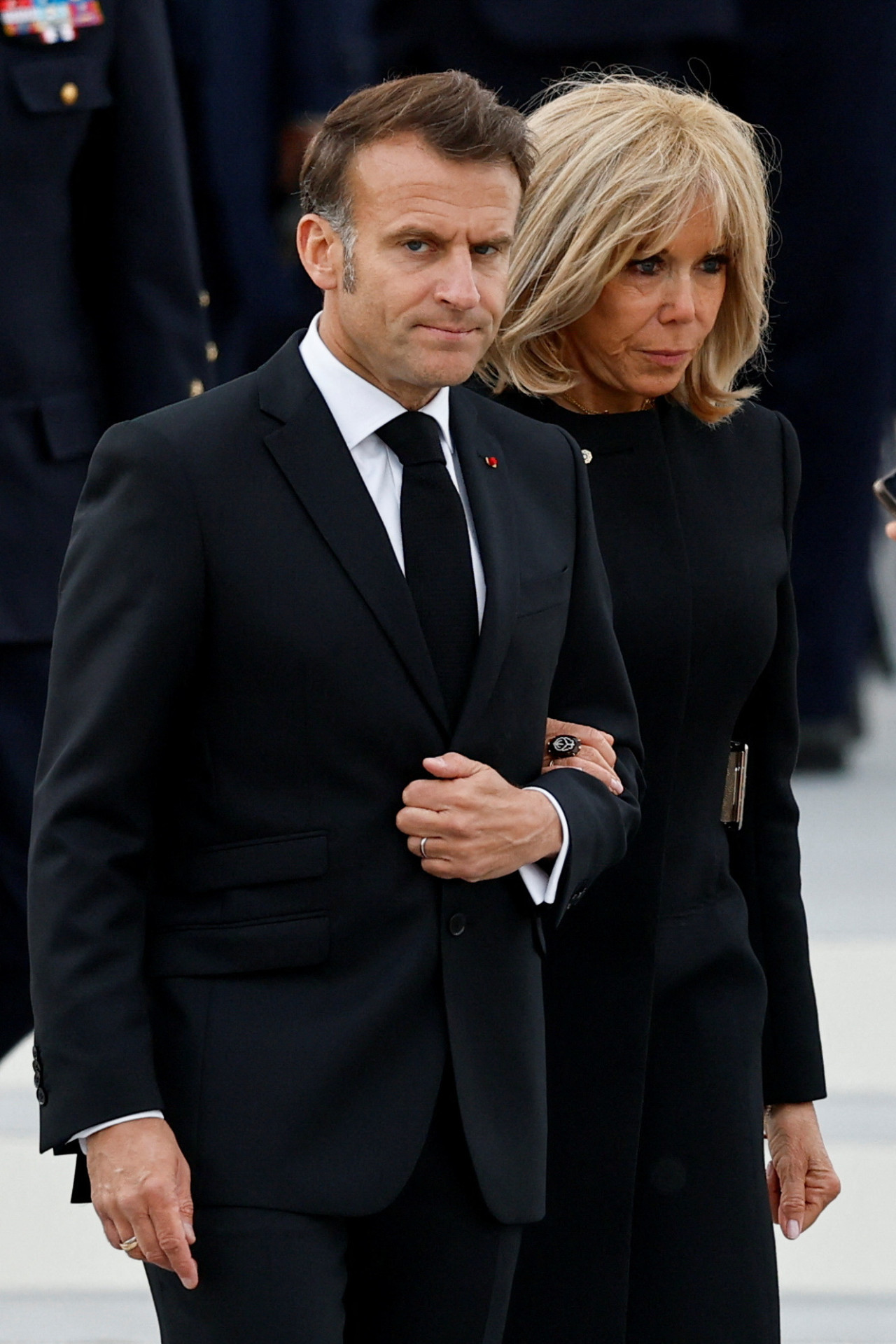 Emmanuel Macron y Brigitte Trogneux. Foto: Reuters/Stephanie Lecocq
