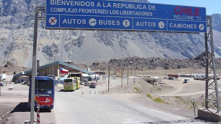 Paso fronterizo con Chile. Foto: mendozaturismo