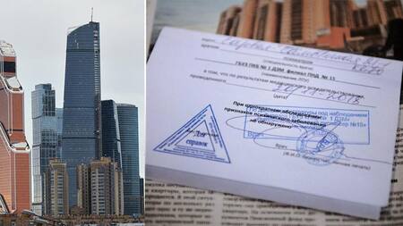 Moscú, edificios, certificado de salud mental