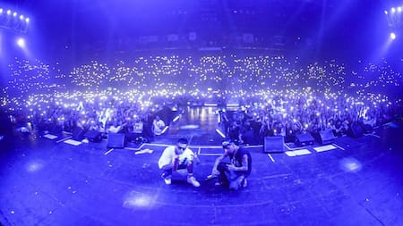 Barderos en el Estadio Luna Park, Buenos Aires - Foto @barderos oficial