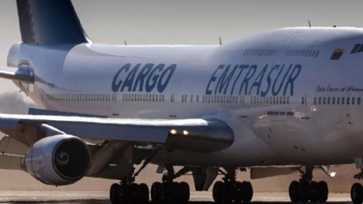 Avión venezolano- iraní. Foto: NA.