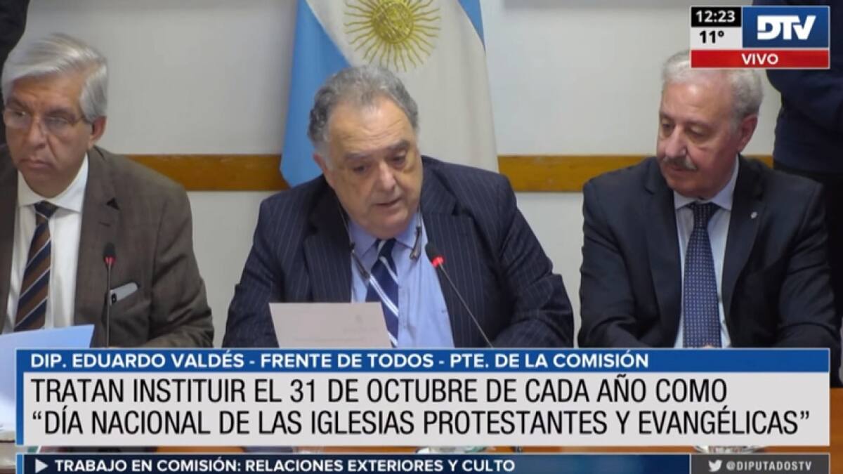 Diputado del Frente de Todos, Eduardo Valdés. Foto: Captura de video