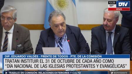 Diputado del Frente de Todos, Eduardo Valdés. Foto: Captura de video