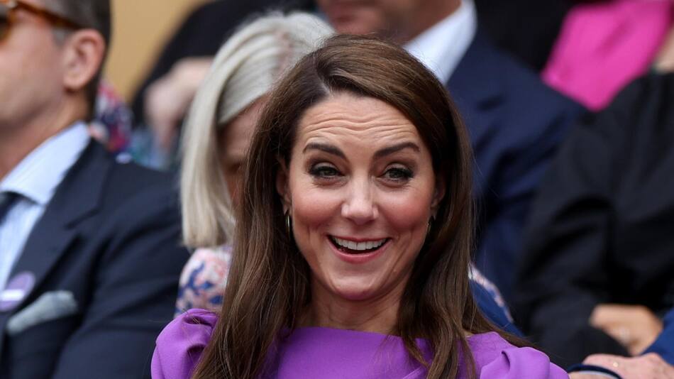 Kate Middleton en Wimbledon. Foto: EFE.