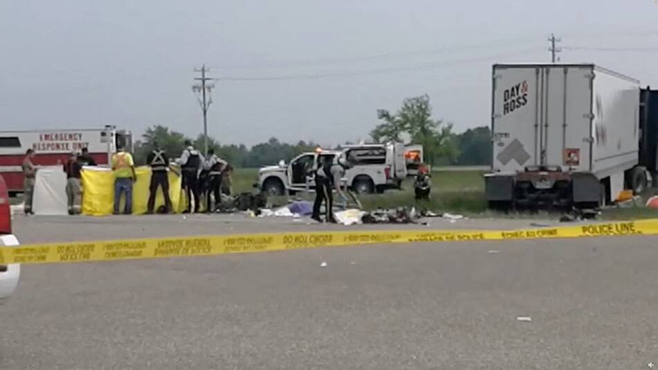 Accidente mortal en Canadá. Foto: Captura de pantalla.