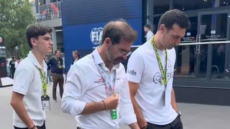 Lionel Scaloni en el Gran Premio de Bélgica