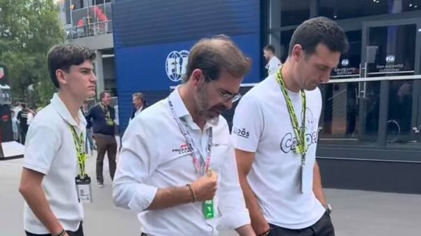 Scaloni, presente en el Gran Premio de Bélgica: del apoyo a Colapinto y a la charla con Max Verstappen