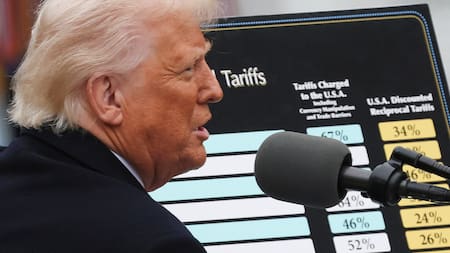 Aranceles de Donald Trump. Foto: Reuters/Leah Millis