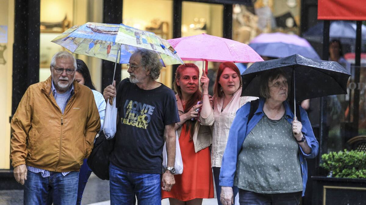 Lluvias en la Ciudad de Buenos Aires. Foto: NA/Daniel Vides.
