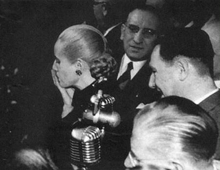 Eva Perón, Evita, Juan Domingo Perón, Peronismo, foto Archivo General de la Nación