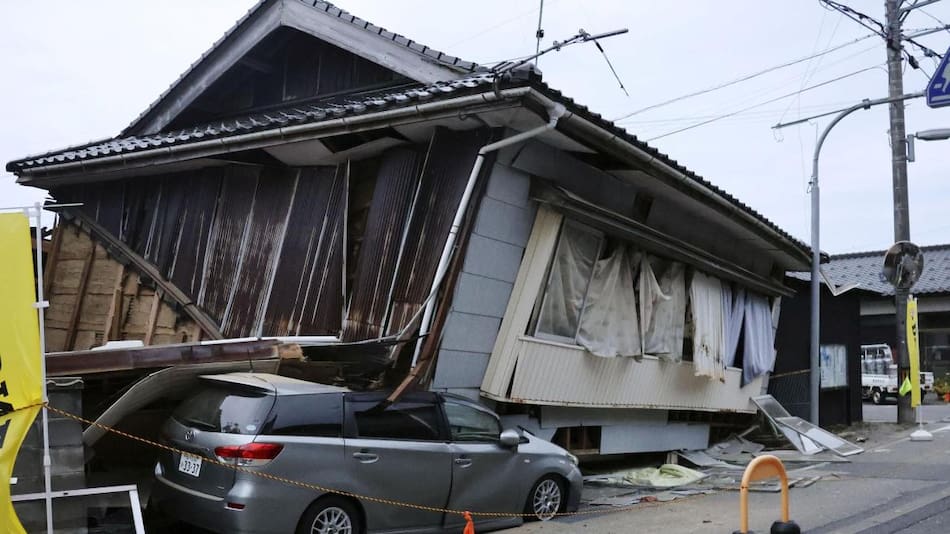 Los destrozos tras los terremotos en Japón. Foto: Reuters.