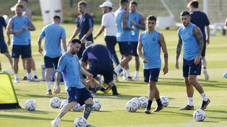 Entrenamiento de la Selección, foto: NA.