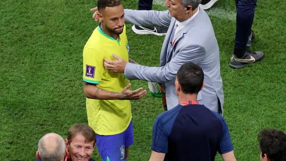 Tite y Neymar, Selección Brasil. Foto: REUTERS