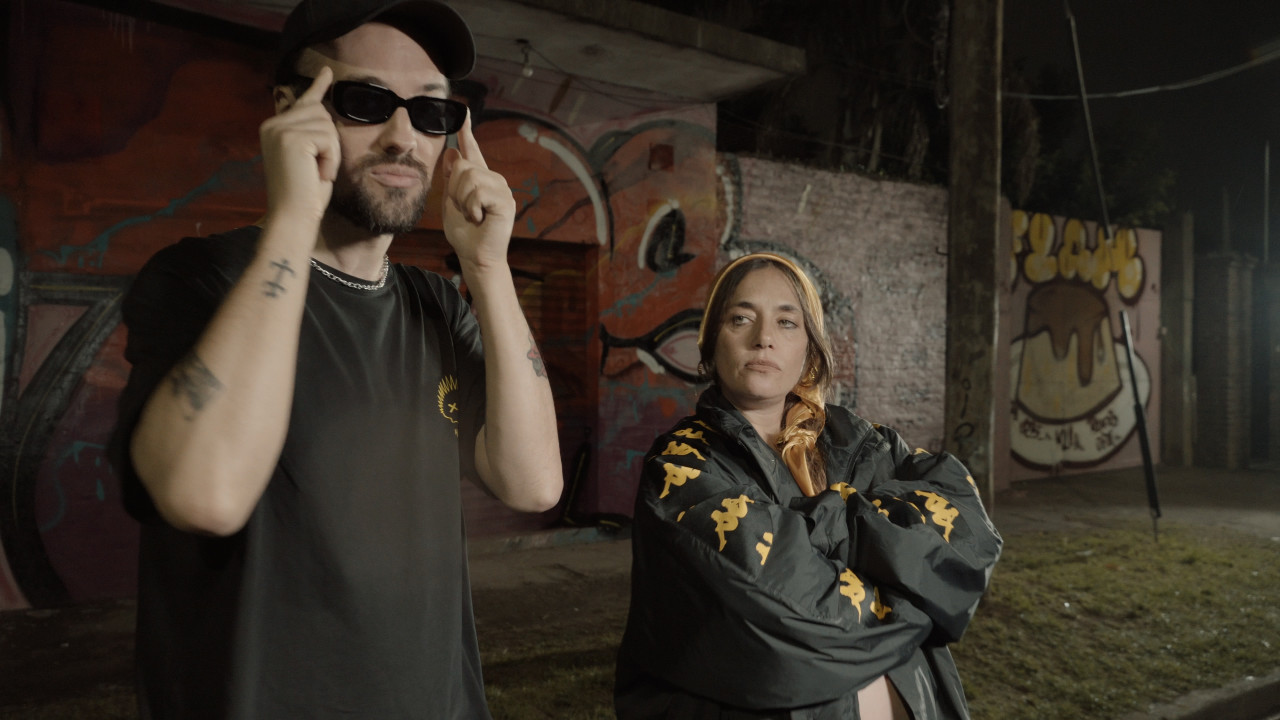 Sara Hebe y el rapero Klan. Foto: Prensa Faro Latino