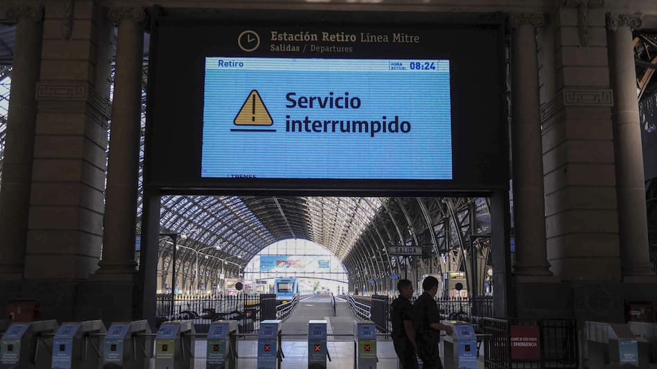 Paro de trenes para este miércoles 18 de diciembre. Foto: X @infotrenroca.