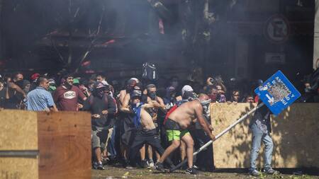Reforma Previsional - Incidentes frente al Congreso (NA)