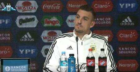 Conferencia de prensa, Franco Armani y Cristian Pavón, Mundial Rusia