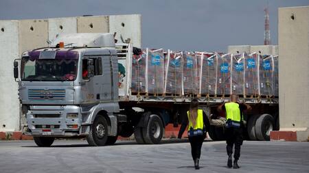 Ayuda humanitaria; Franja de Gaza. Foto: Reuters.