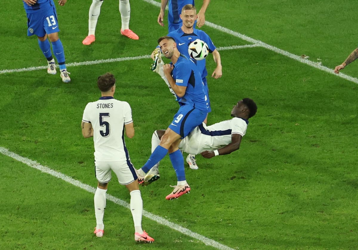 Inglaterra vs Eslovenia, Eurocopa. Foto: Reuters